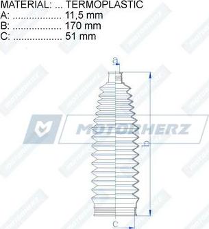 Motorherz RDZ0444MG - Joint-soufflet, direction cwaw.fr