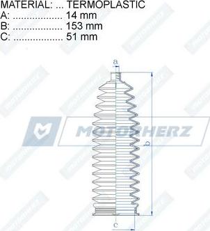 Motorherz RDZ0017MG - Joint-soufflet, direction cwaw.fr