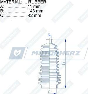 Motorherz RDZ0365MG - Joint-soufflet, direction cwaw.fr