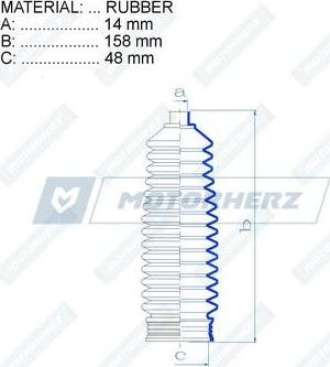 Motorherz RDZ0304MG - Joint-soufflet, direction cwaw.fr