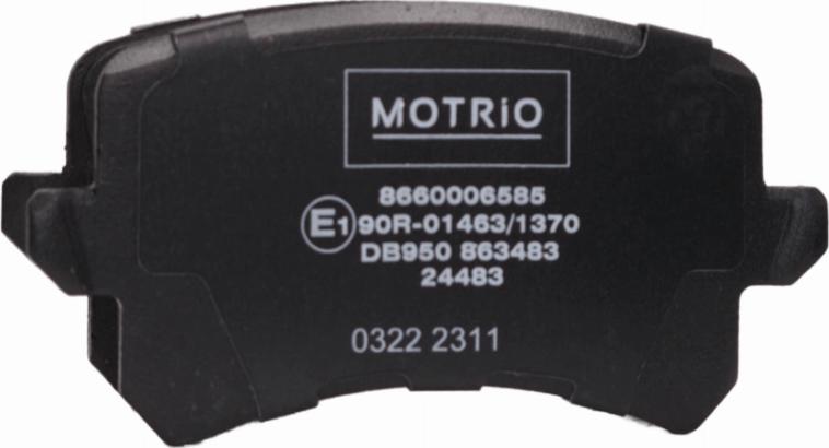 MOTRIO 8660006585 - Kit de plaquettes de frein, frein à disque cwaw.fr