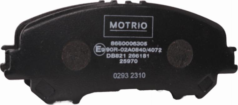 MOTRIO 8660006305 - Kit de plaquettes de frein, frein à disque cwaw.fr