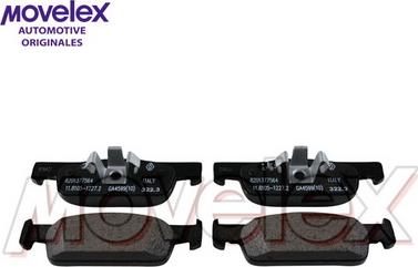 Movelex M13293 - Kit de plaquettes de frein, frein à disque cwaw.fr