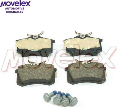 Movelex M22225 - Kit de plaquettes de frein, frein à disque cwaw.fr