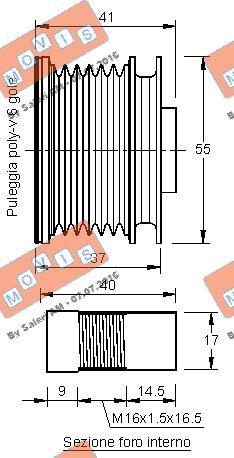 MOVIS AST3195 - Poulie, alternateur cwaw.fr