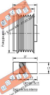 MOVIS AST3117 - Poulie, alternateur cwaw.fr