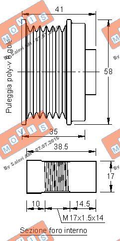 MOVIS AST3315 - Poulie, alternateur cwaw.fr