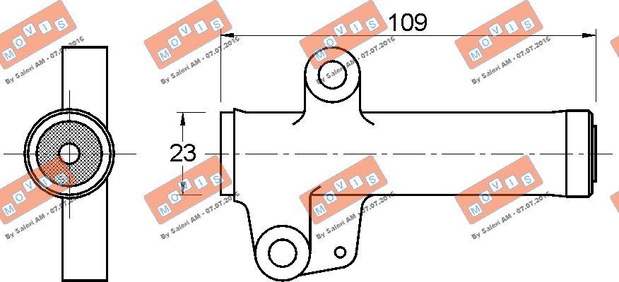 MOVIS AST3290 - Amortisseur de vibrations, courroie de distribution cwaw.fr