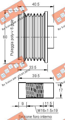 MOVIS AST2964 - Poulie, alternateur cwaw.fr