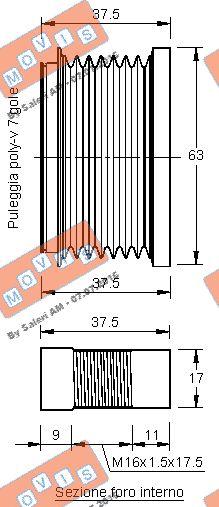 MOVIS AST2962 - Poulie, alternateur cwaw.fr