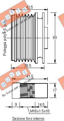 MOVIS AST2967 - Poulie, alternateur cwaw.fr