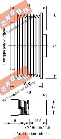 MOVIS AST2927 - Poulie, alternateur cwaw.fr