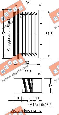 MOVIS AST2565 - Poulie, alternateur cwaw.fr