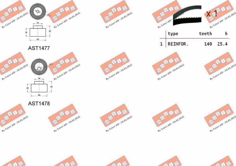 MOVIS ASTK0915 - Kit de distribution cwaw.fr