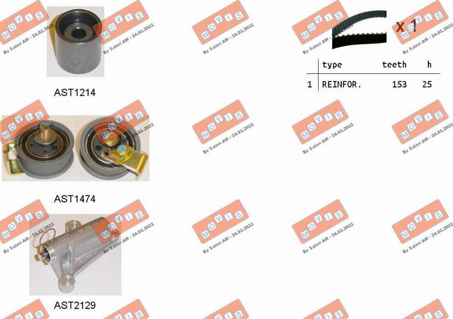 MOVIS ASTK0910C - Kit de distribution cwaw.fr