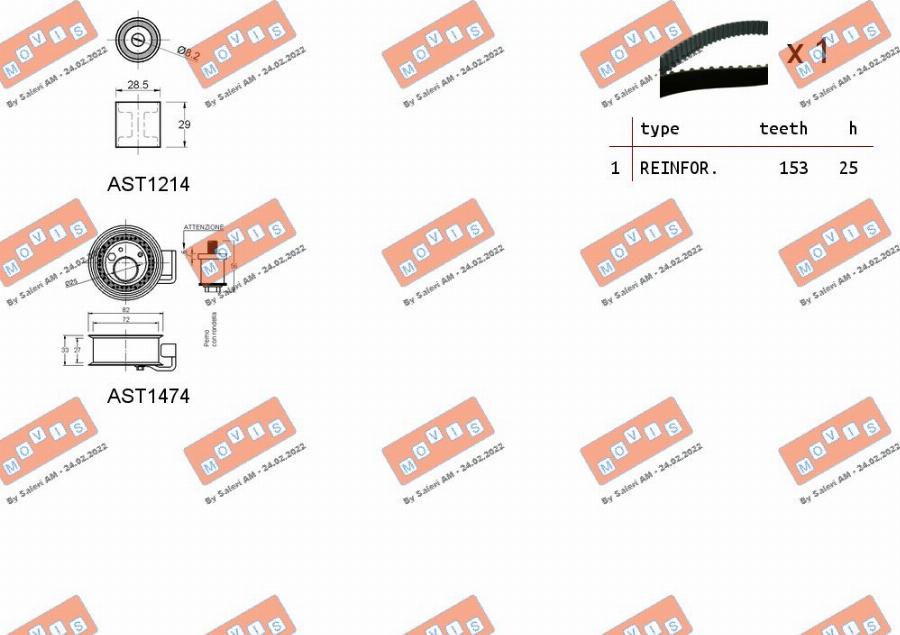 MOVIS ASTK0910 - Kit de distribution cwaw.fr