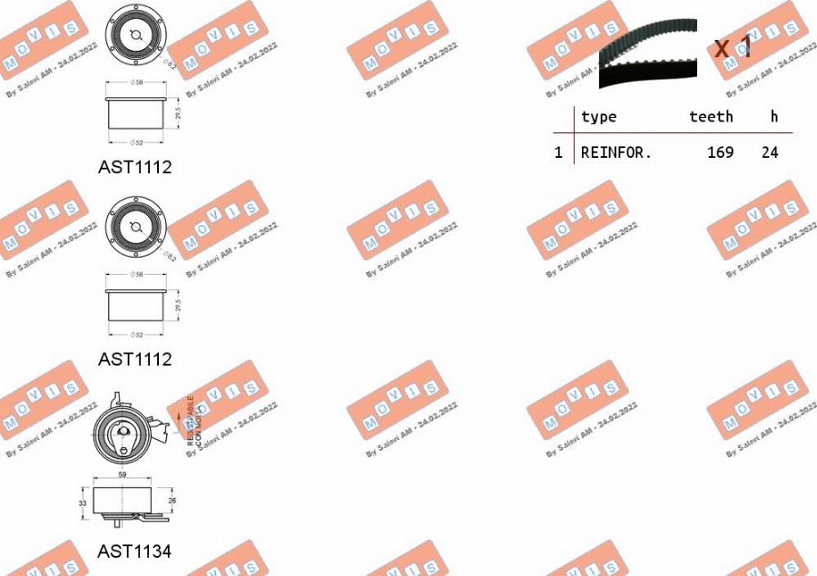 MOVIS ASTK0830 - Kit de distribution cwaw.fr