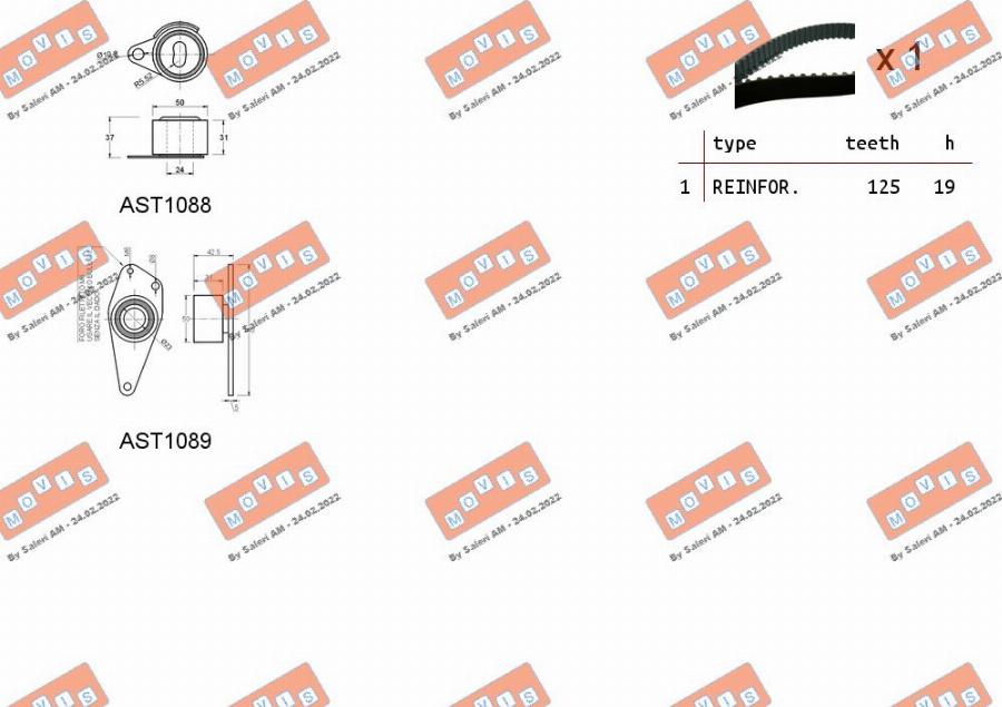 MOVIS ASTK0875 - Kit de distribution cwaw.fr