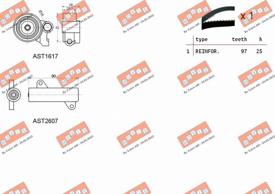 MOVIS ASTK1066C - Kit de distribution cwaw.fr