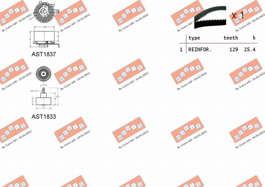 MOVIS ASTK1031 - Kit de distribution cwaw.fr