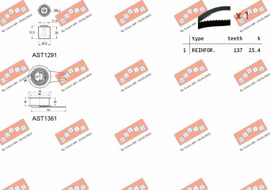 MOVIS ASTK1032 - Kit de distribution cwaw.fr