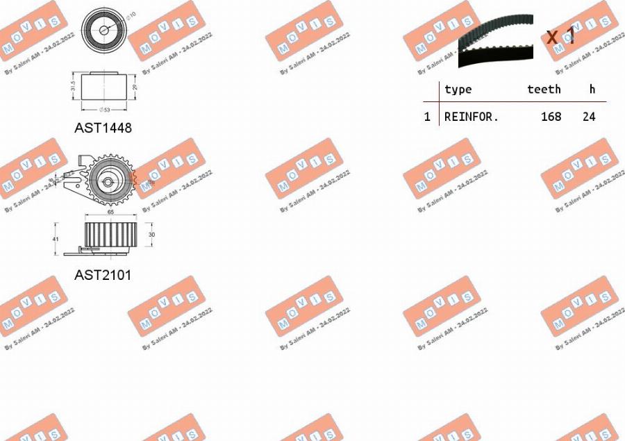 MOVIS ASTK1027 - Kit de distribution cwaw.fr