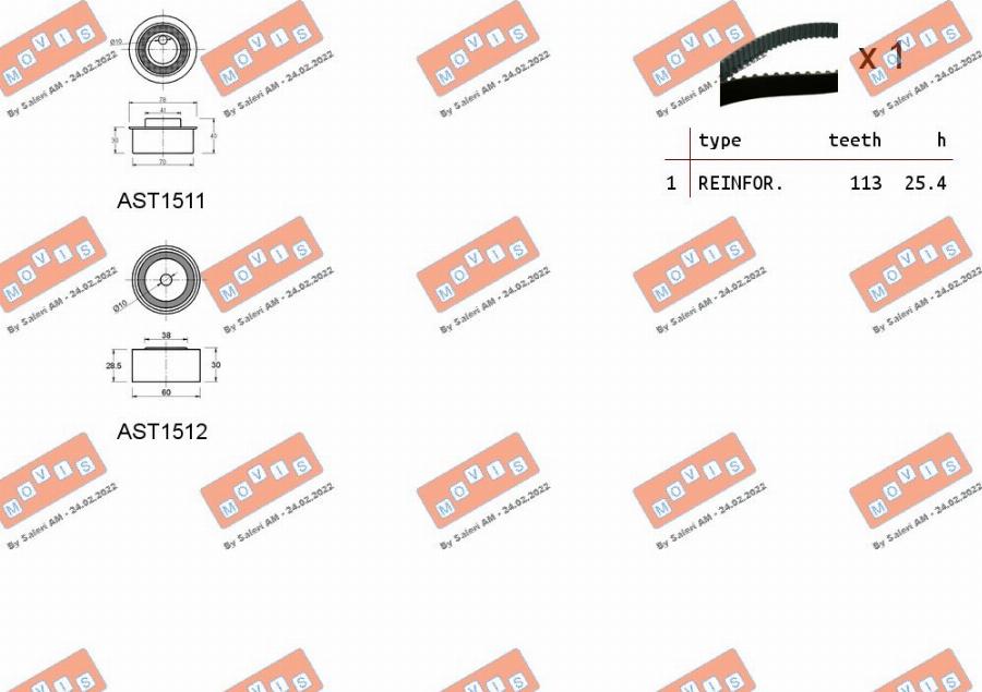 MOVIS ASTK1149 - Kit de distribution cwaw.fr