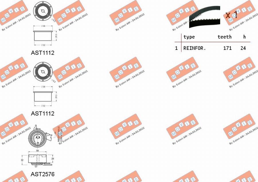 MOVIS ASTK1101 - Kit de distribution cwaw.fr