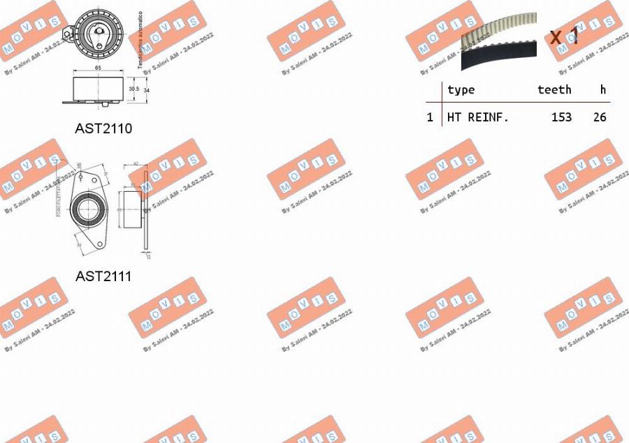 MOVIS ASTK1137 - Kit de distribution cwaw.fr