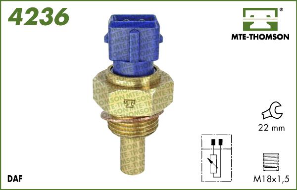 MTE-Thomson 4236 - Sonde de température, liquide de refroidissement cwaw.fr