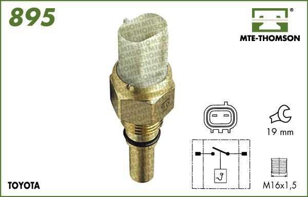 MTE-Thomson 895 - Interrupteur de température, ventilateur de radiateur cwaw.fr