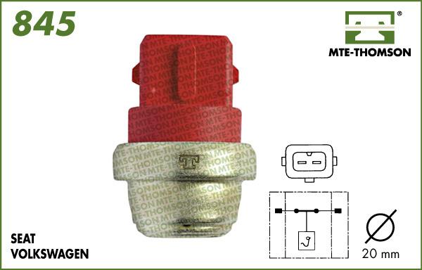 MTE-Thomson 845.65/55 - Interrupteur de température, ventilateur de radiateur cwaw.fr