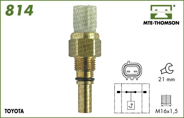 MTE-Thomson 814 - Interrupteur de température, ventilateur de radiateur cwaw.fr