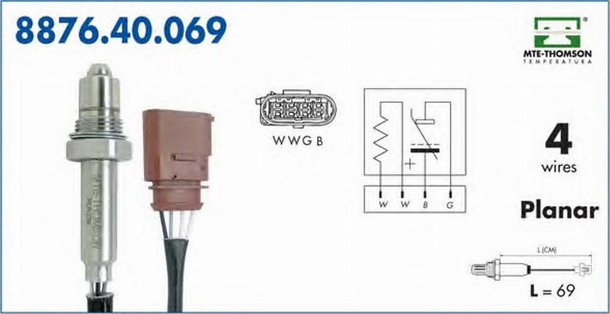 MTE-Thomson 887640069 - Sonde lambda cwaw.fr