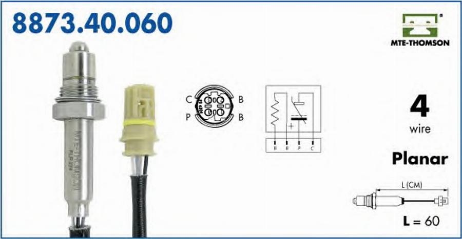 MTE-Thomson 8873.40.060 - Sonde lambda cwaw.fr