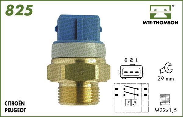 MTE-Thomson 825.92/97 - Interrupteur de température, ventilateur de radiateur cwaw.fr