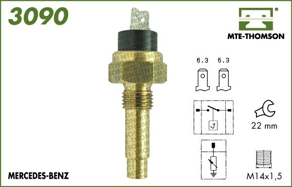 MTE-Thomson 3090 - Sonde de température, liquide de refroidissement cwaw.fr