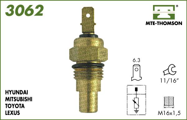 MTE-Thomson 3062 - Sonde de température, liquide de refroidissement cwaw.fr