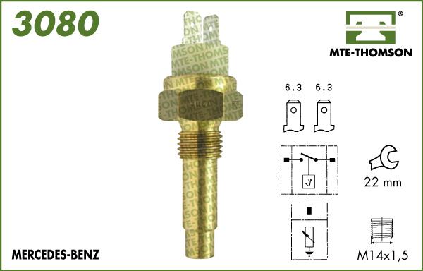 MTE-Thomson 3080 - Sonde de température, liquide de refroidissement cwaw.fr