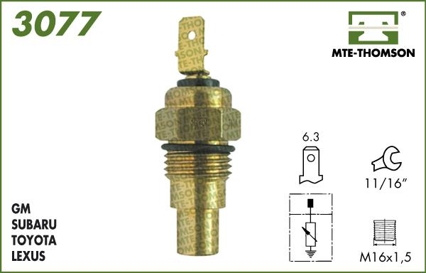 MTE-Thomson 3077 - Sonde de température, liquide de refroidissement cwaw.fr