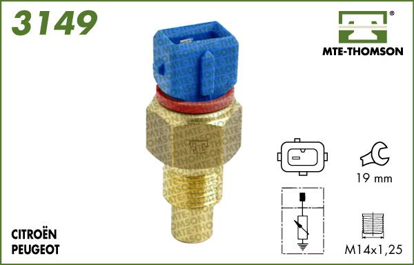 MTE-Thomson 3149 - Sonde de température, liquide de refroidissement cwaw.fr