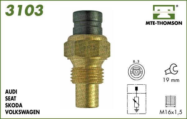 MTE-Thomson 3103 - Sonde de température, liquide de refroidissement cwaw.fr