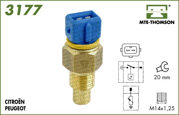 MTE-Thomson 3177 - Sonde de température, liquide de refroidissement cwaw.fr