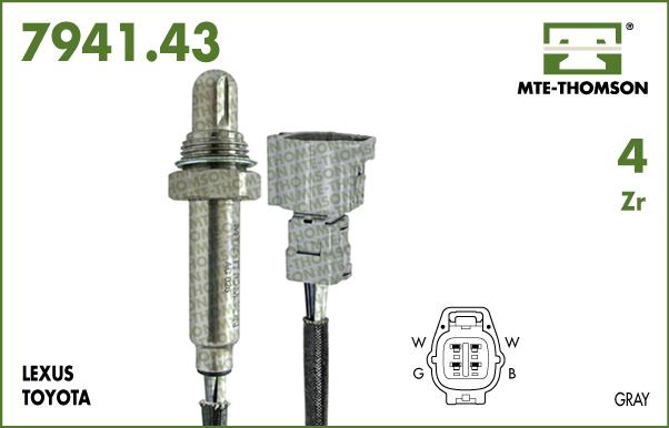 MTE-Thomson 7941.43.080 - Sonde lambda cwaw.fr