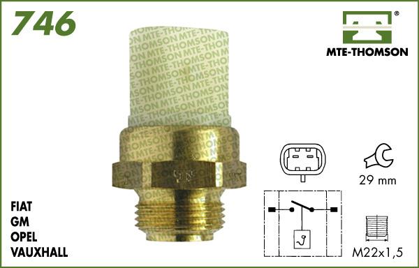 MTE-Thomson 746.97/92 - Interrupteur de température, ventilateur de radiateur cwaw.fr