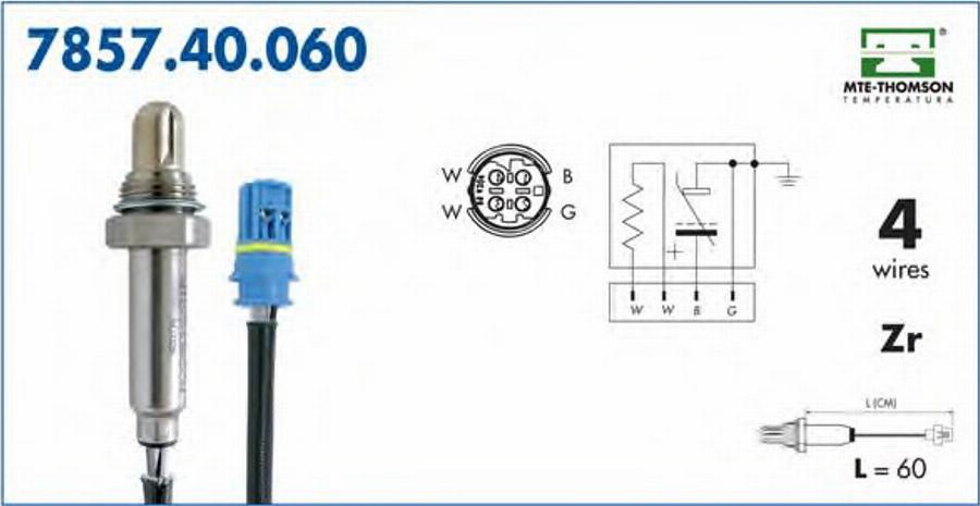 MTE-Thomson 7857.40.060 - Sonde lambda cwaw.fr