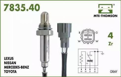 MTE-Thomson 7835.40.070 - Sonde lambda cwaw.fr