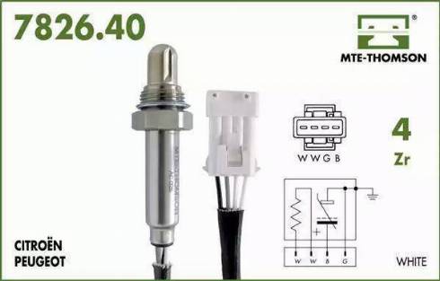 MTE-Thomson 7826.40.104 - Sonde lambda cwaw.fr