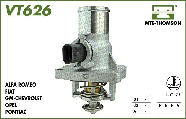 MTE-Thomson VT626.105 - Thermostat d'eau cwaw.fr