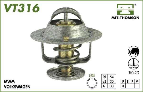 MTE-Thomson VT316.80 - Thermostat d'eau cwaw.fr